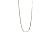 Elegant Unisex 10K White Gold Natural Diamond Necklace